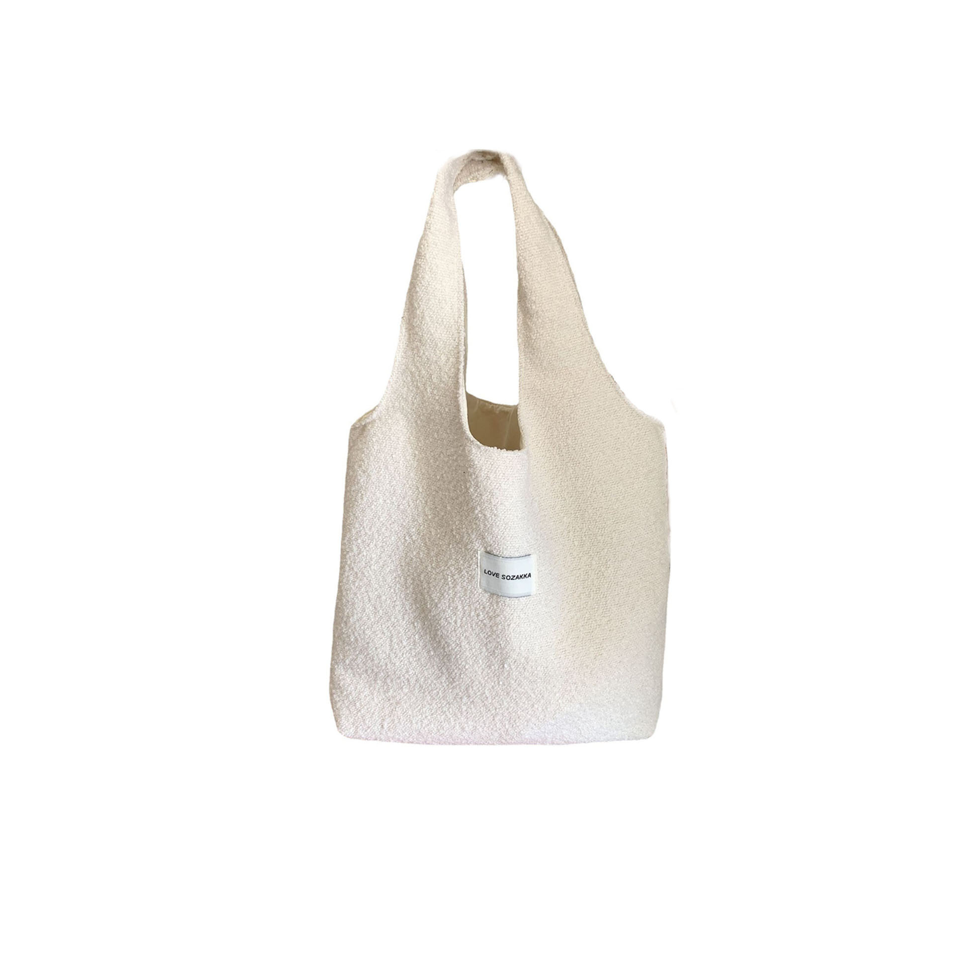 28171 woolen Japanese and Korean large bag, Harajuku versatile female student large capacity single-shoulder bag, retro vest bag Item Picture