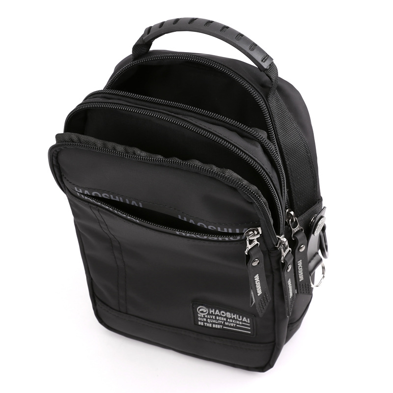 New men's casual chest bag, Korean-style crossbody small bag, multi-functional waterproof Oxford fabric men's bag, outdoor crossbody bag Item Picture