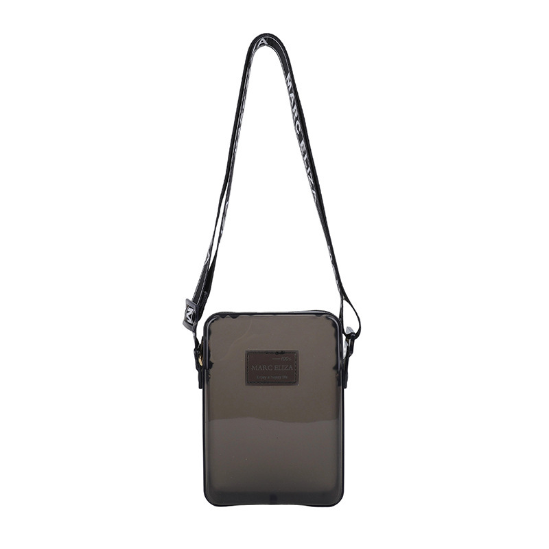 2025 Candy-colored PVC chain transparent crossbody bag, fashionable letter versatile women's bag, high-end transparent handbag details Picture