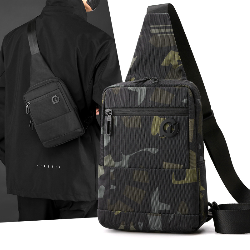 WEPOWER's new minimalist chest bag, men's crossbody bag, single-shoulder bag, large-capacity crossbody bag, and casual single-shoulder bag full figure