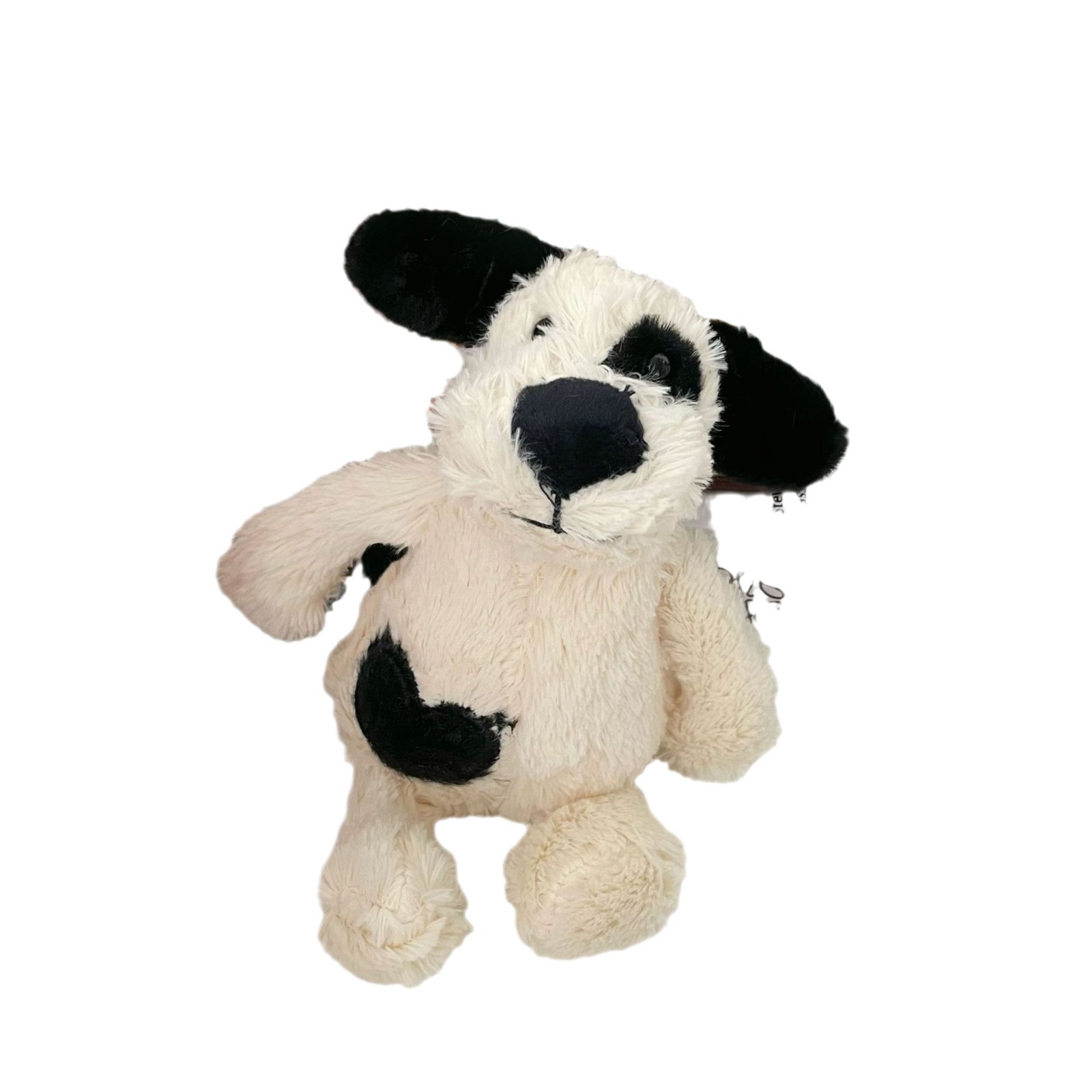 Heart-shaped spotted dog pendant, plush toy, cute baby, soft doll, keychain, bag, pendant for girls Item Picture