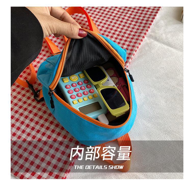 Korean-style casual, simple and retro solid-color Japanese-style canvas backpacks for women, student schoolbags, and a trend of women's commuting small backpacks undefined
