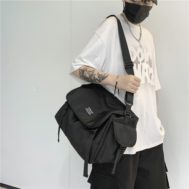 New Korean-style trendy multi-functional backpack, unisex crossbody bag for men and women, casual travel single-shoulder bag details Picture