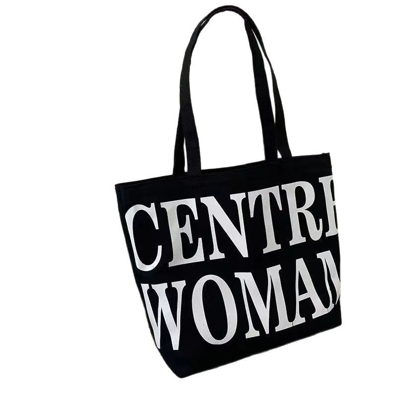 Trendy casual tutoring bag 2025 Spring New Style Simple Casual large-capacity tote bag Trendy single-shoulder bag for women Item Picture