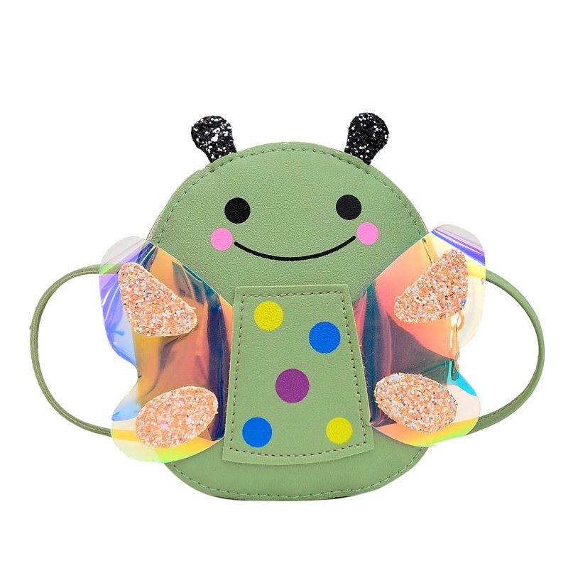 The popular children's bag is a super cute cartoon bee bag for girls and a fashionable mini princess bag for girls with a crossbody style Item Picture