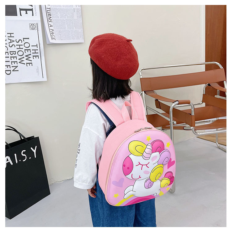 Unicorn Schoolbag, new eggshell bag for kindergarten children, cute cartoon large-capacity backpack for boys and girls undefined