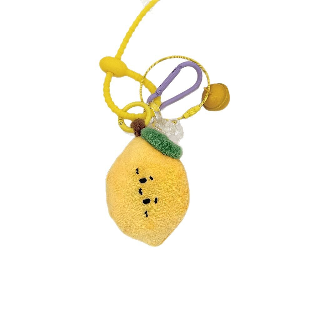 L51181 Cute Fruit plush Pendant, women's keychain gift, couple backpack pendant, schoolbag doll pendant Item Picture