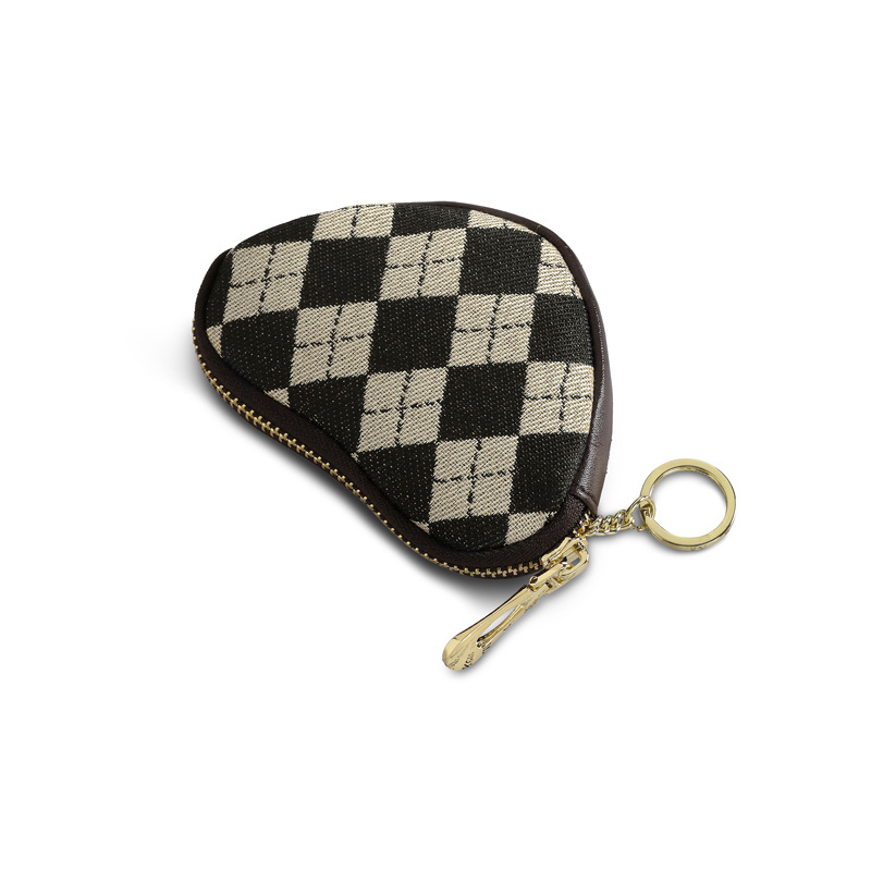 2024 New stylish and cute canvas coin purse, small mini coin case, multi-functional and wear-resistant key storage case Item Picture