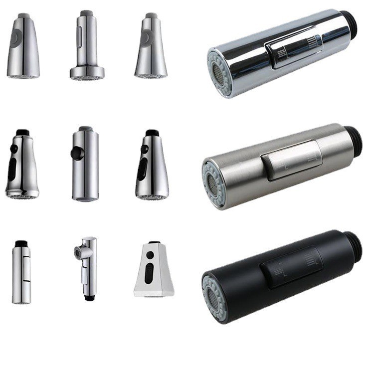 Wholesale faucets, shower heads, kitchen basins, pull-out faucets, splash-proof small waist shower heads and pull-out heads from the source Item Picture