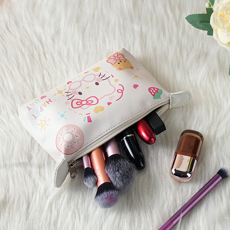 The new Japanese-style wallet for women features a large-capacity ins canvas cartoon coin purse with a fresh and clean storage style and multiple functions details Picture