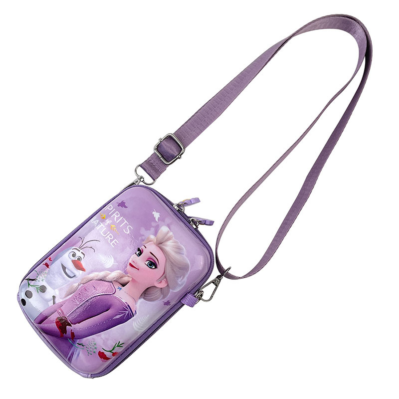 New 2024 Children's bags: Trendy and stylish girls' crossbody bag, cute ice and snow princess single-shoulder bag, baby mobile phone case undefined
