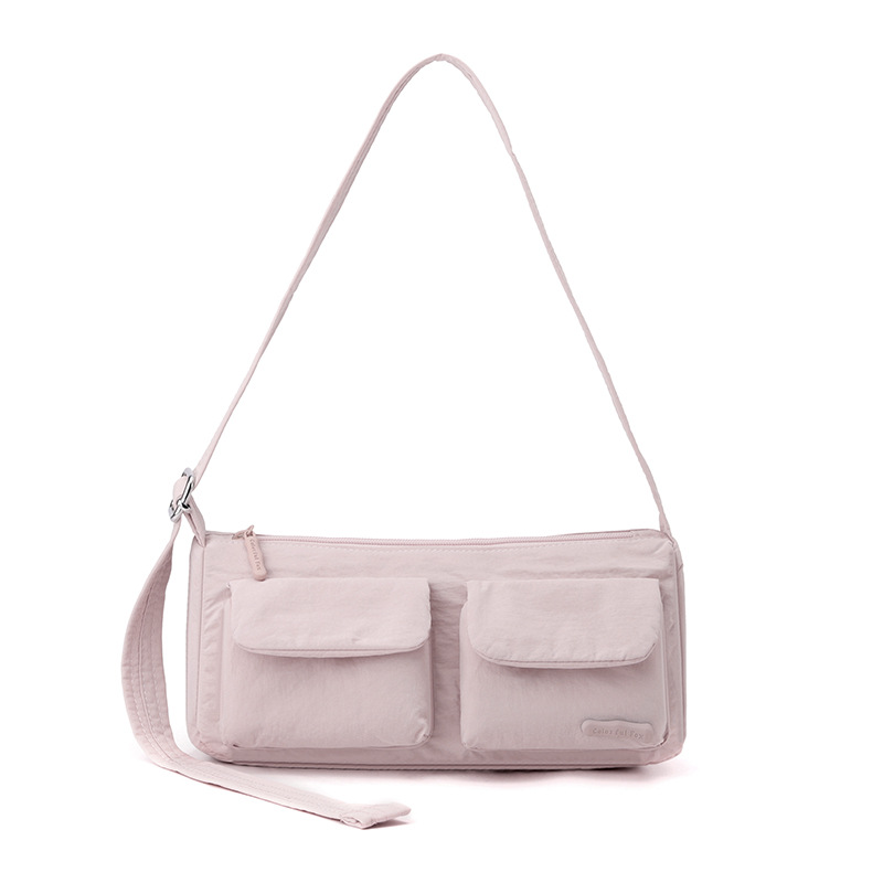 Colorful Fox's new Japanese and Korean women's nylon motorcycle bag, a casual commuting, artistic and cute single-shoulder bag Item Picture