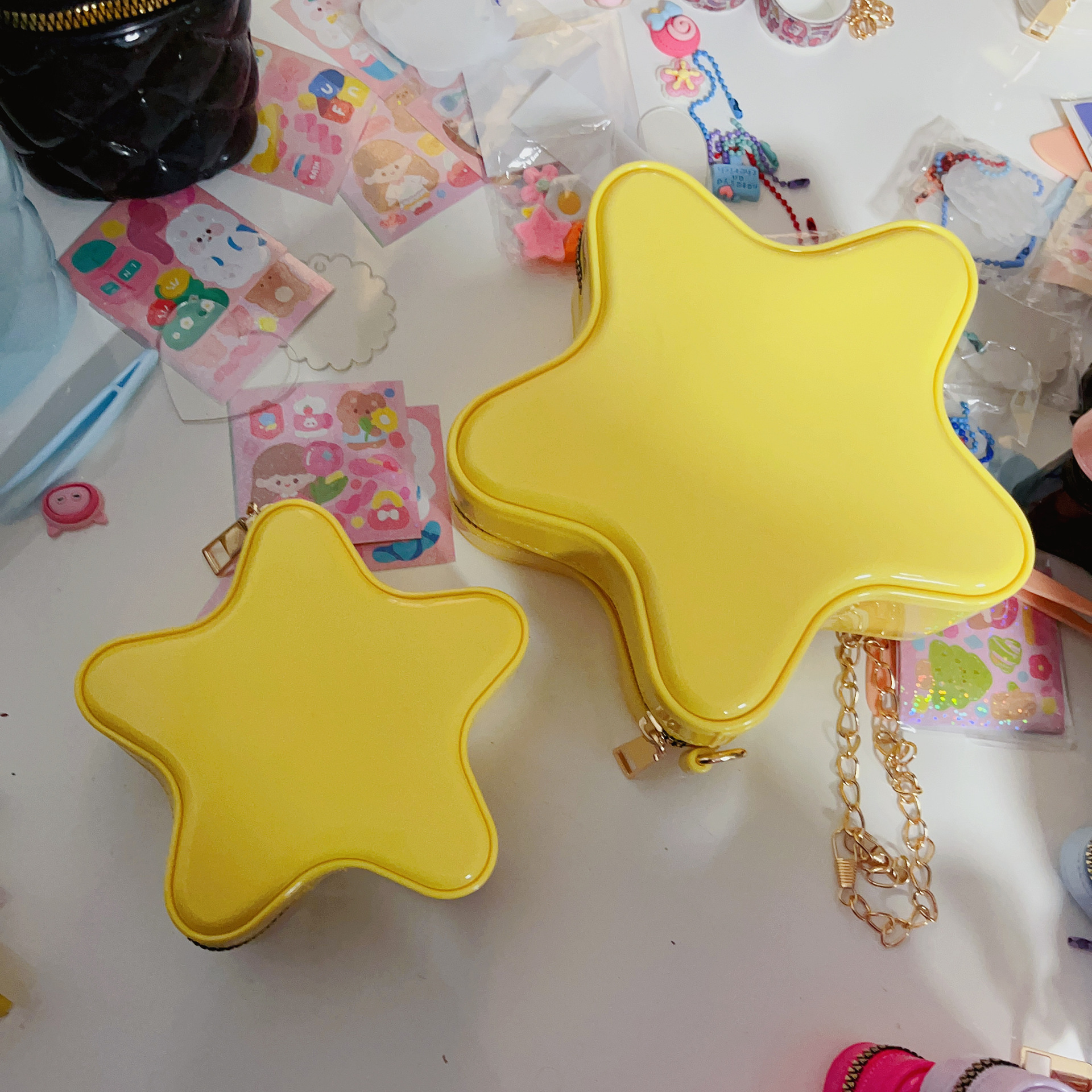 Star Bag, cute cartoon Guka Bag, 2025 new style bag, women's crossbody bag, fashionable jelly bag, girls' single-shoulder bag details Picture