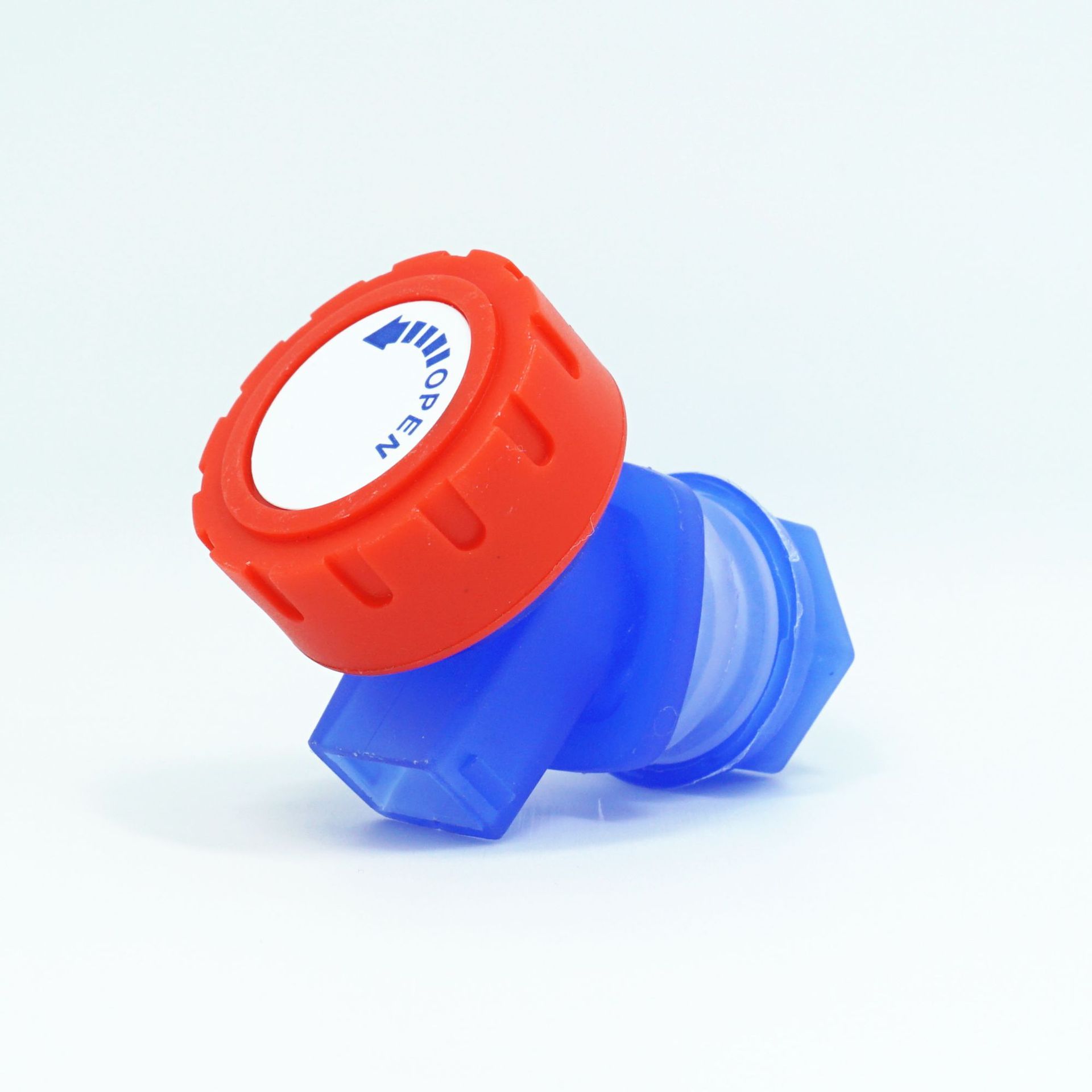Plastic blue faucet, rotary knob type for brewing wine bottles, juice bottle water storage tank, mineral water bucket faucet and water valve details Picture