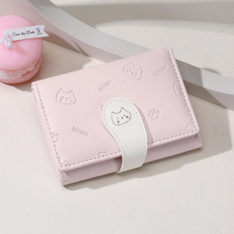 【 Cat Tail 】AILUN Cute Ladies' card Case, Fashionable buckle, PU Short, 30% off coin Purse full figure