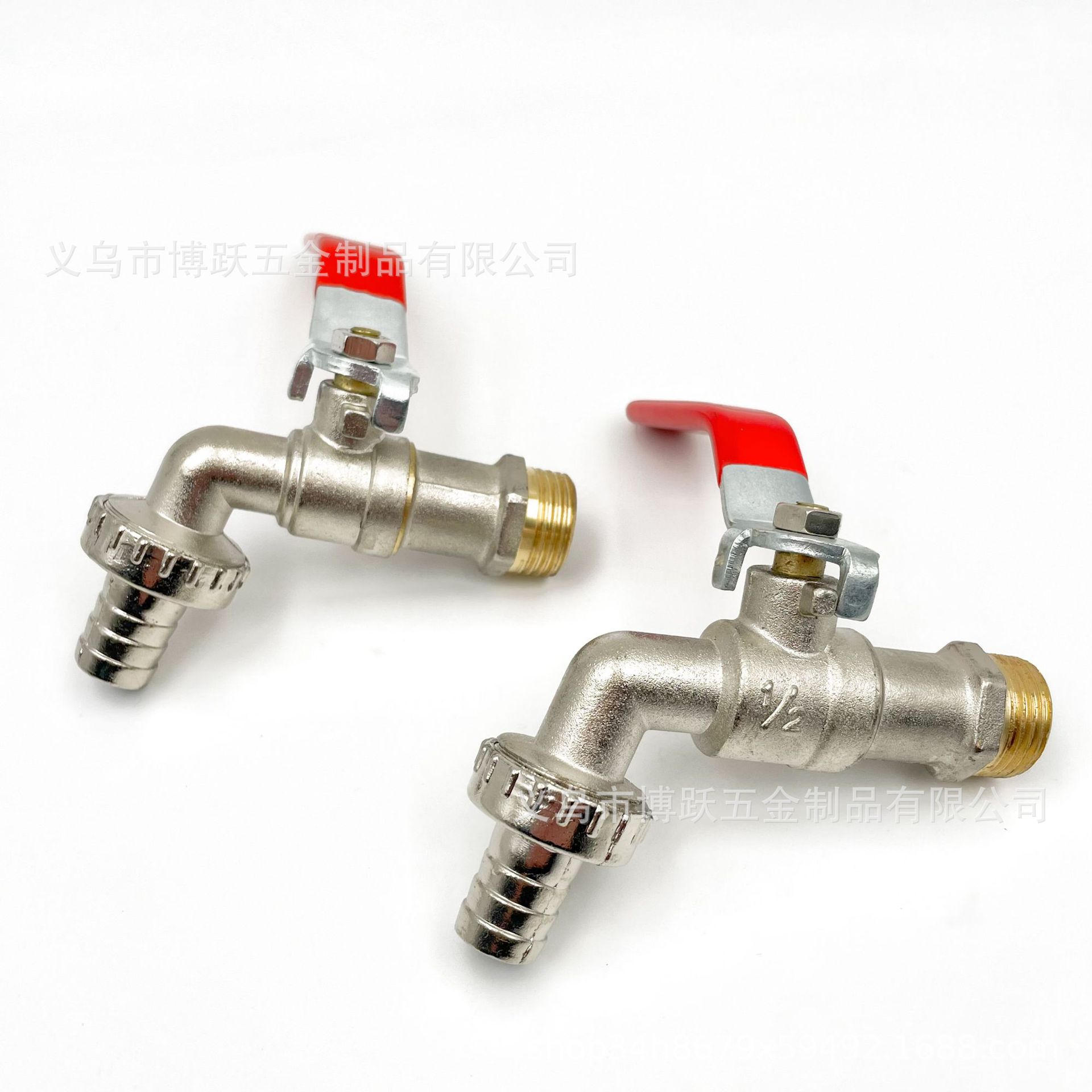 Half copper and half zinc faucet, 4-point and 6-point flat handle faucet, cross-border washing machine, garden ball core, quick-boiling faucet full figure