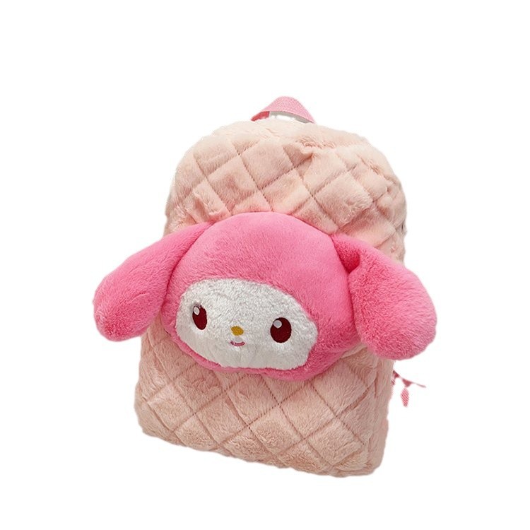 New plush toy bag, kindergarten student backpack, cute plush toy bag, personalized and beautiful bag Item Picture