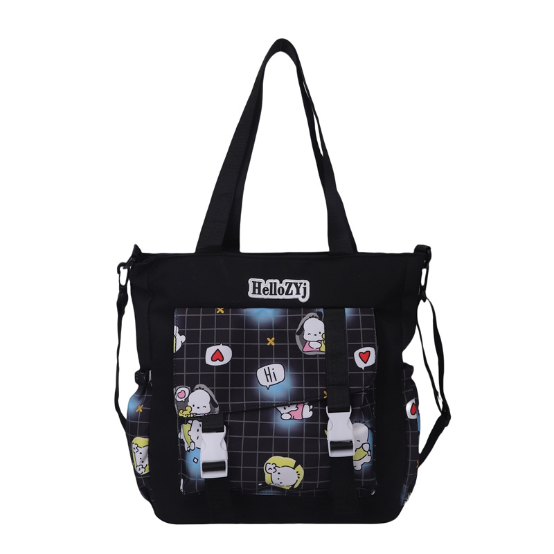 A new Korean-style student crossbody bag with high appearance standards, a fresh and casual single-shoulder bag, and a cartoonish and cute hand-held tutorial bag for girls Item Picture