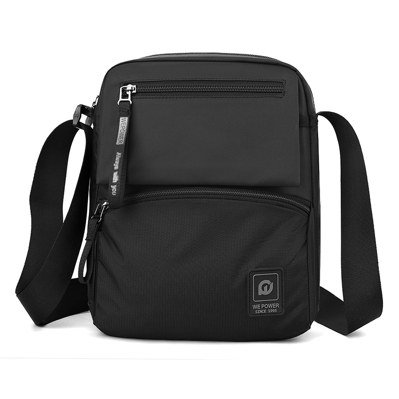 WEPOWER's new simple and fashionable single-shoulder crossbody bag for outdoor light travel, business single-shoulder bag and men's bag Item Picture