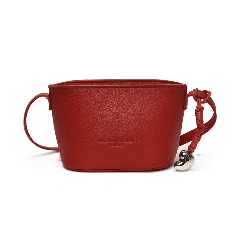 A trendy and popular small bag for women, a new 2025 simple single-shoulder crossbody bag, a versatile and casual bucket bag for summer Item Picture