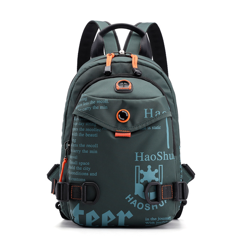 Factory direct sales of new outdoor men's chest bags, multi-functional and fashionable backpacks, waterproof nylon fabric single-shoulder crossbody bags full figure