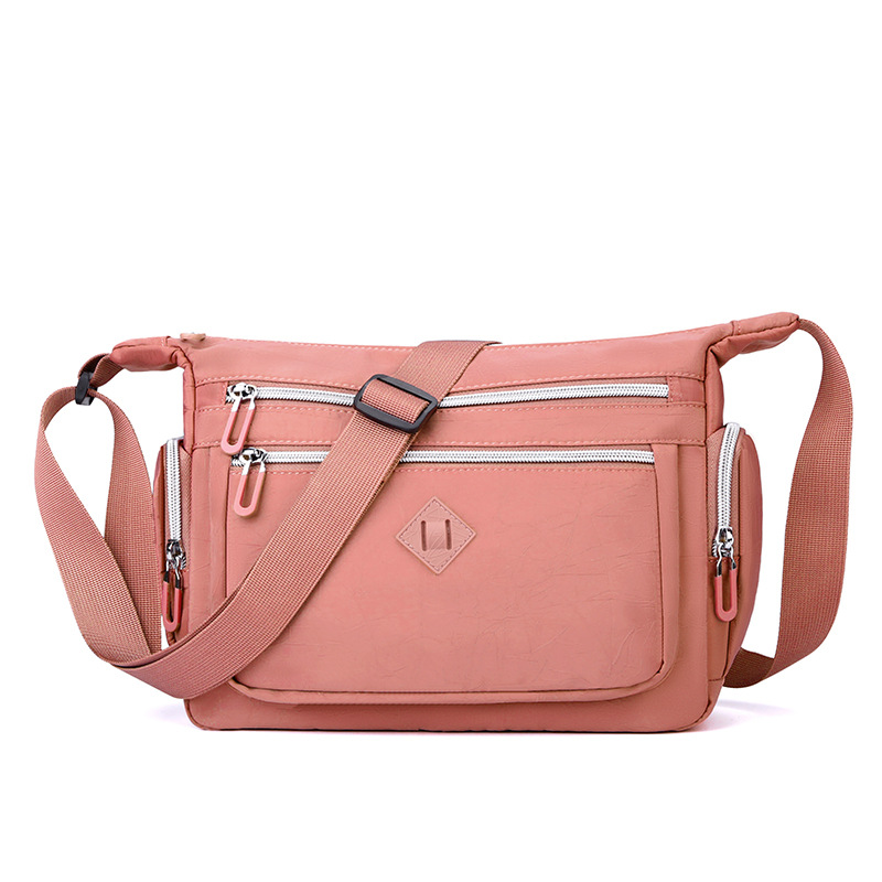 Colorful Fox Multi-layer large-capacity single-shoulder bag, women's outdoor casual water-resistant crossbody bag, simple bag Item Picture