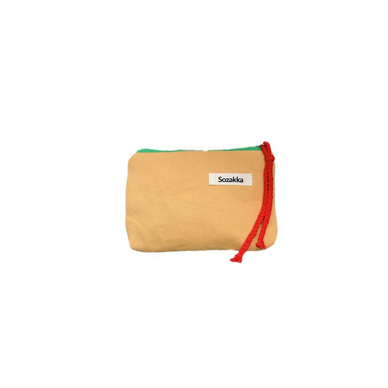 3561 ins color-blocking string lipstick makeup bag, portable coin purse, toiletries and sanitary napkins storage bag Item Picture