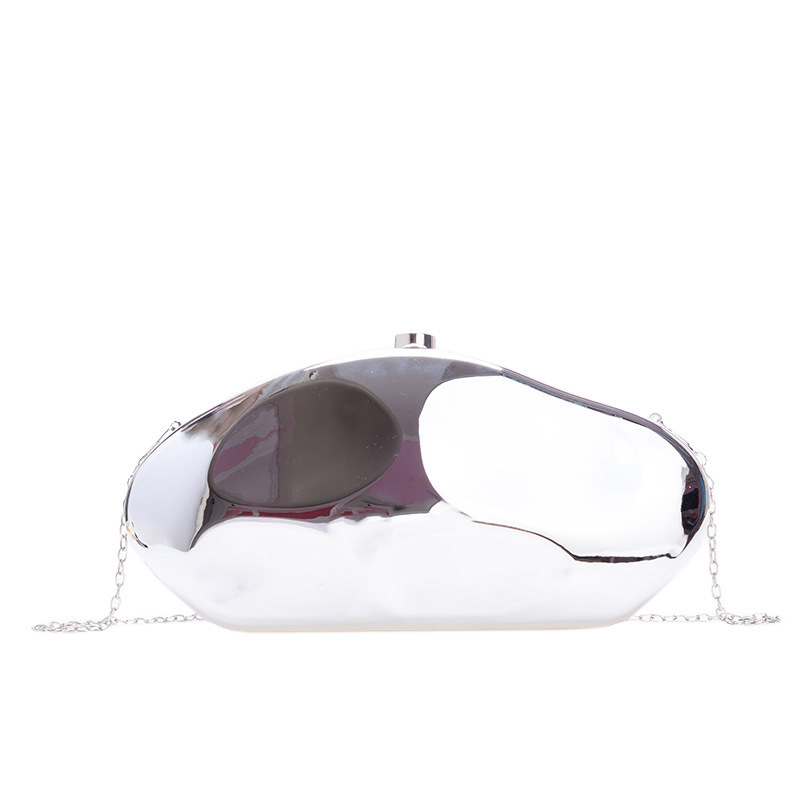 Niche design metal acrylic bag, irregular-shaped stone clutch, 2025 new cross-border fashionable and exquisite small bag Item Picture