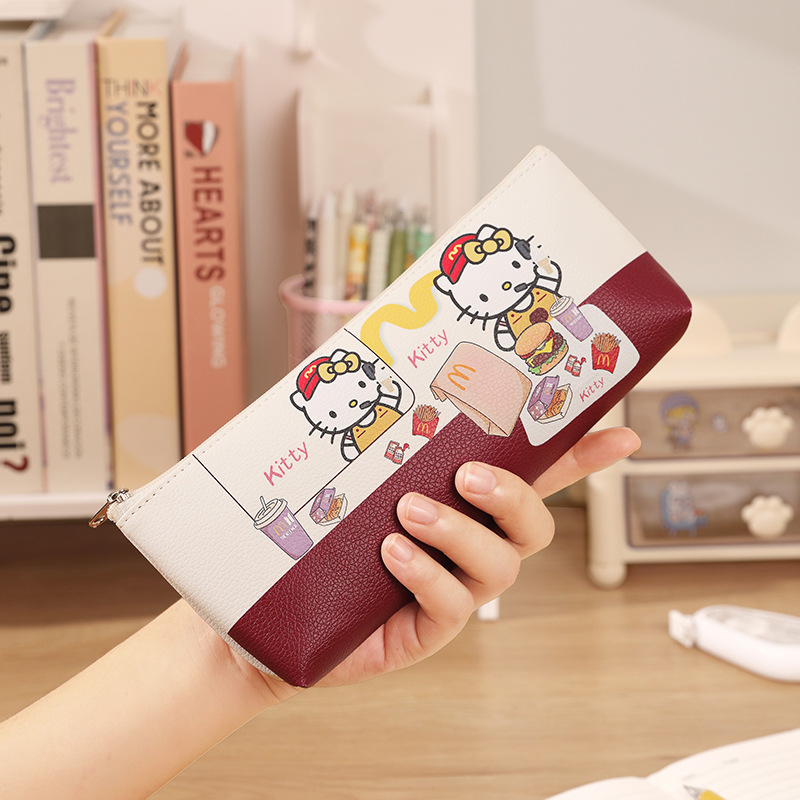 The exam pencil case is a simple and ins-style niche stationery box that can print logos. It is a solid-color stationery bag and a small and portable pencil case Specification drawing