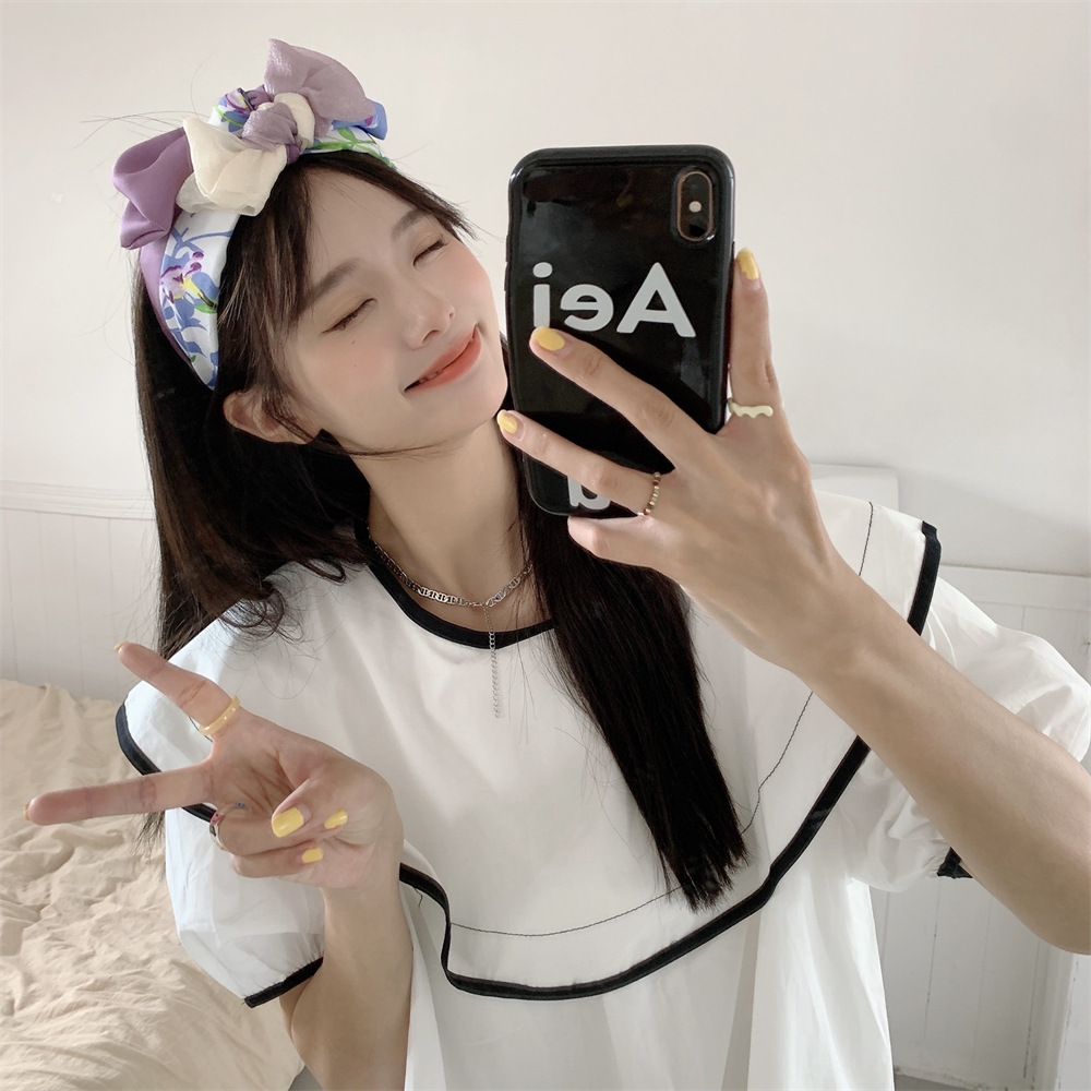 26122 Korean retro hair band Double-layer three-dimensional butterfly Organza color-blocked hair band and hair accessory Application Scenario