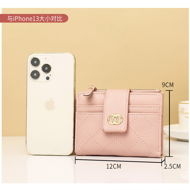 New women's mini Chanel embroidered thread multi-slot thin coin purse, women's short wallet, 30% off women's wallet details Picture