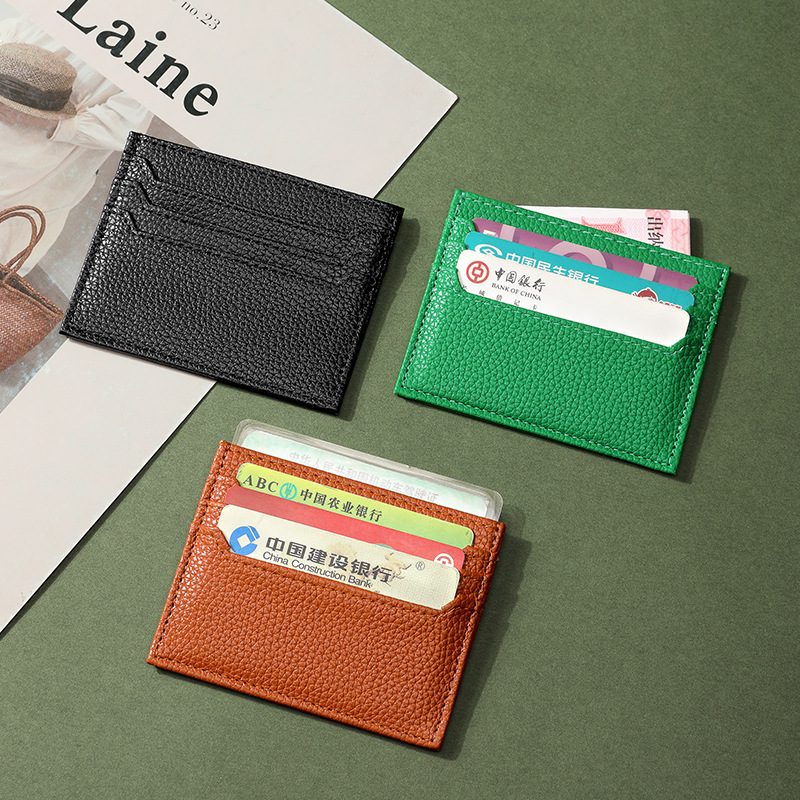 2024 Cross-border bestseller: Fashionable and simple small card case for women, exquisite, compact and ultra-thin ID card holder, one-piece style for women full figure