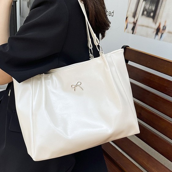 Tote Bag Women's new large-capacity commuter bag, niche design, high-end feel, bestseller red single-shoulder bag Specification drawing