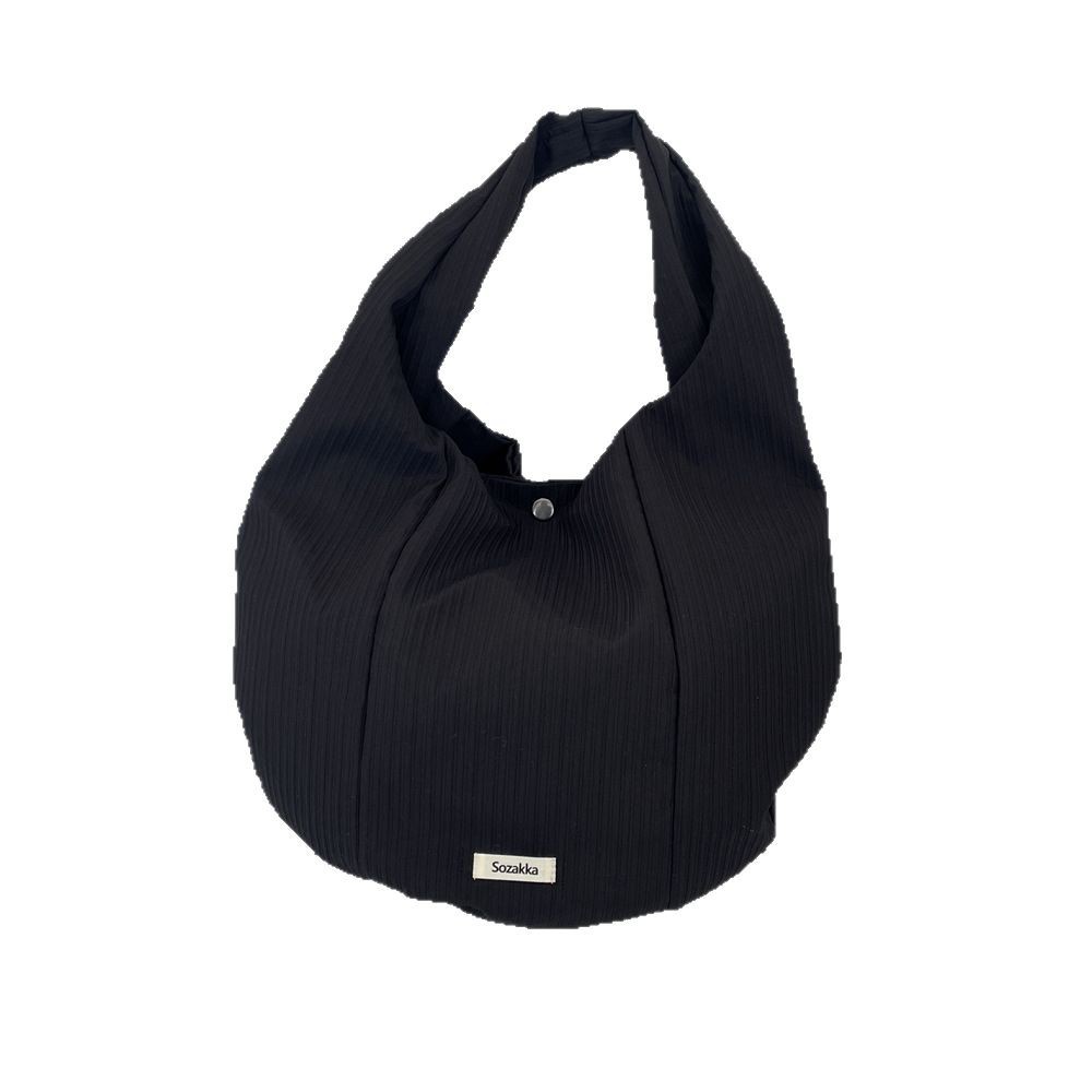 5481 Spring New Style laid-back and relaxed casual large-capacity single-shoulder tote bag, Korean-style fabric bag, women's vest bag Item Picture