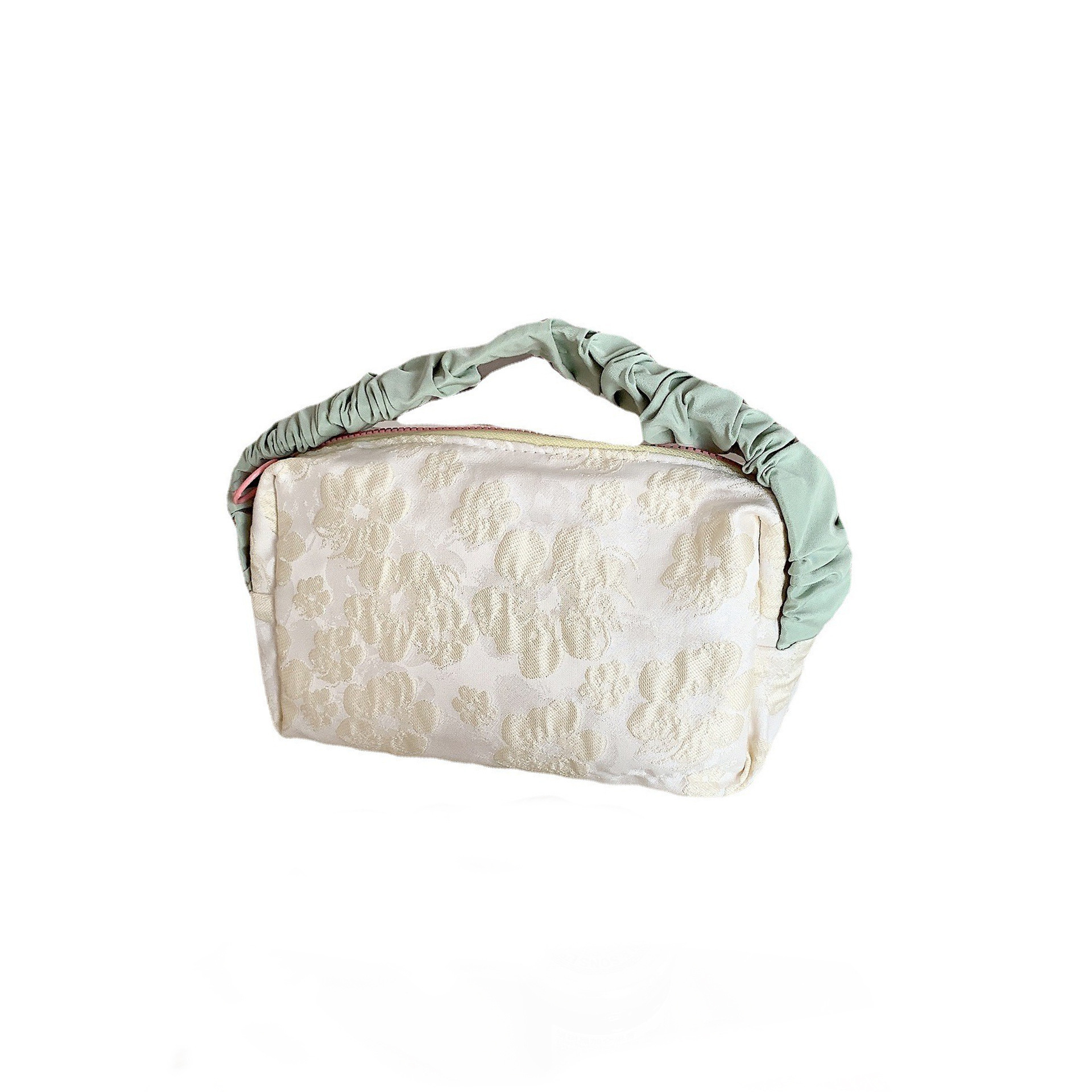 26143 Fresh Texture large-capacity student makeup bag, clutch bag, canvas storage bag wholesale, portable Item Picture