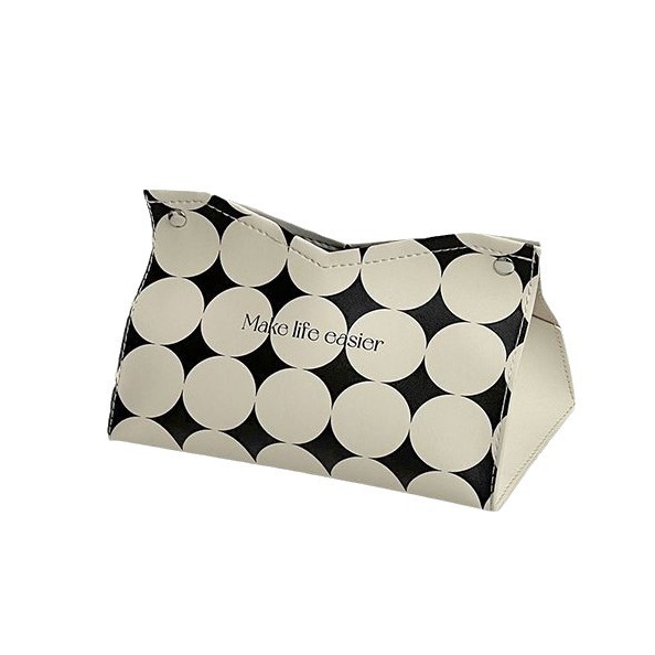 Original desktop tissue bag, office personalized light luxury tissue box, ins style, living room, bedroom, Internet celebrity, high-end home use Item Picture