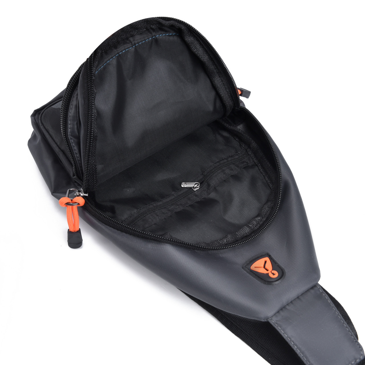 New men's outdoor sports bag, portable bag, street trend casual, multi-layered chest bag, thickened Oxford fabric Specification drawing