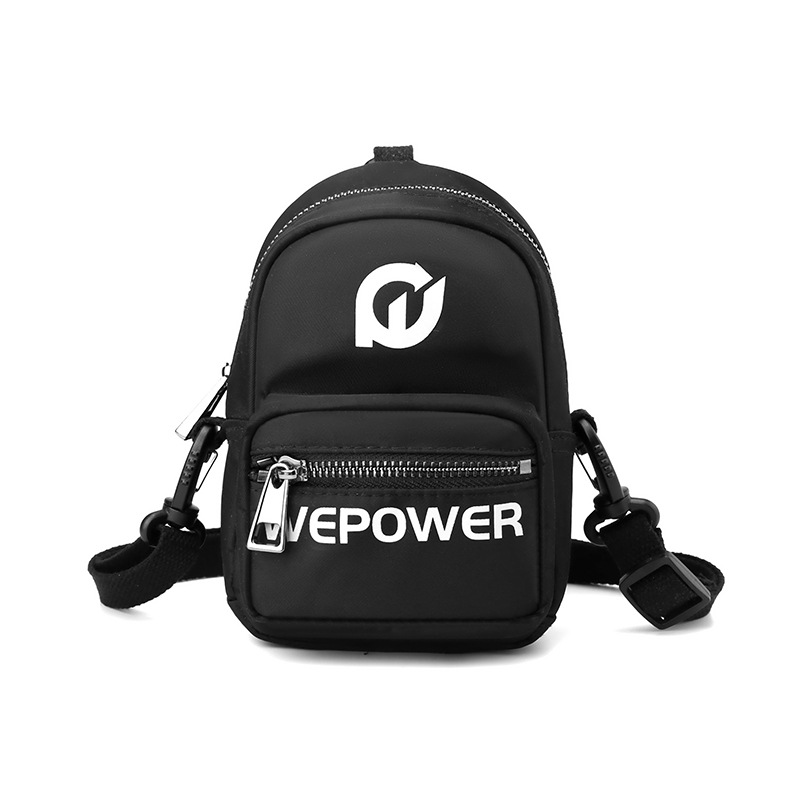WEPOWER's new chest bag, fashionable waterproof crossbody bag, men's and women's durable nylon casual phone arm bag, single-shoulder bag Item Picture
