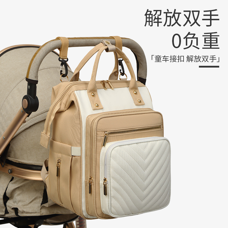 New large-capacity mommy bag and baby bag, a backpack for strollers, a multi-functional backpack, and a high-end cross-border backpack Application Scenario