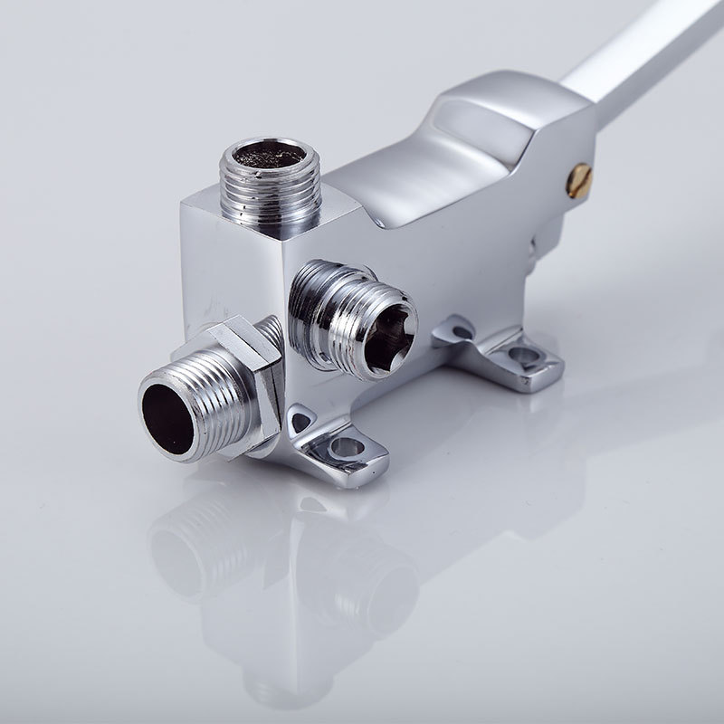 Hui Ci Hospital laboratory cold and hot regulating foot pedal valve faucet switch basin foot pedal mixing valve details Picture