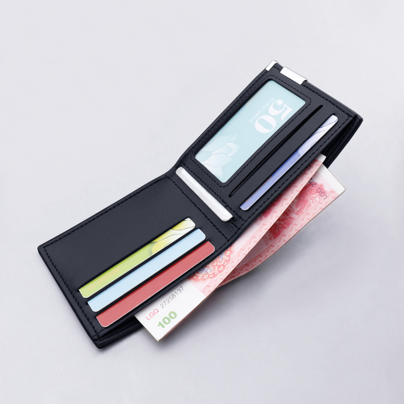 New men's wallet, Korean version multi-functional casual short wallet, fine texture fashionable leather wallet manufacturer in stock details Picture