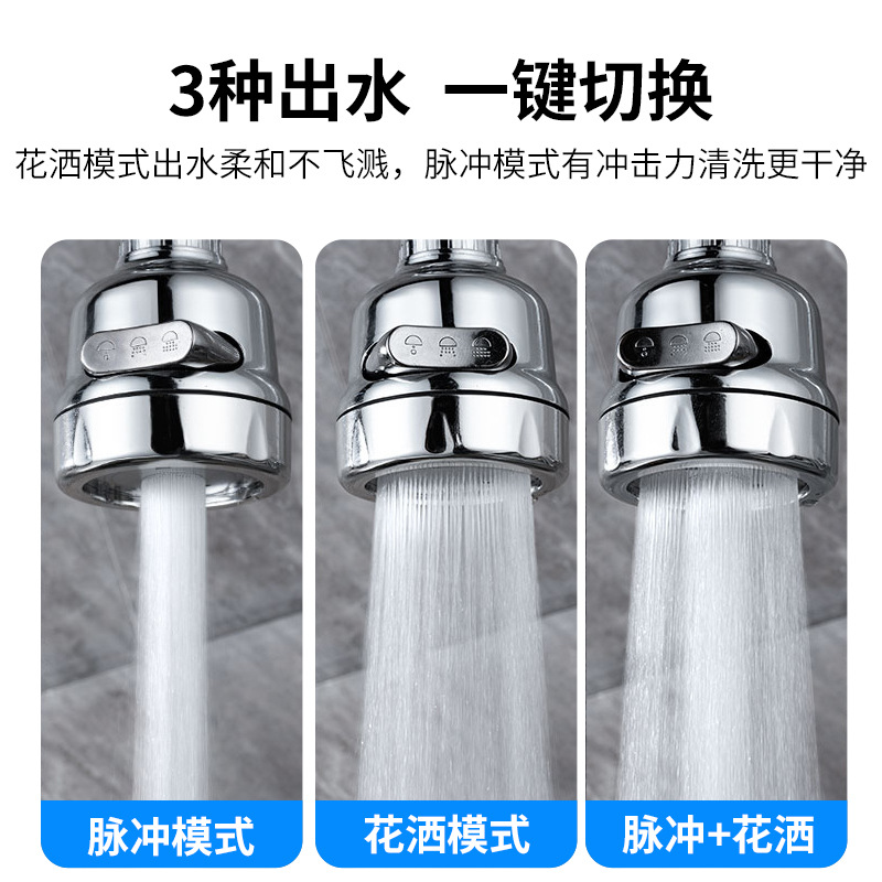 Douyin's same style faucet splash-proof nozzle universal extender, kitchen tap water filter nozzle, water purifier, showerhead Application Scenario