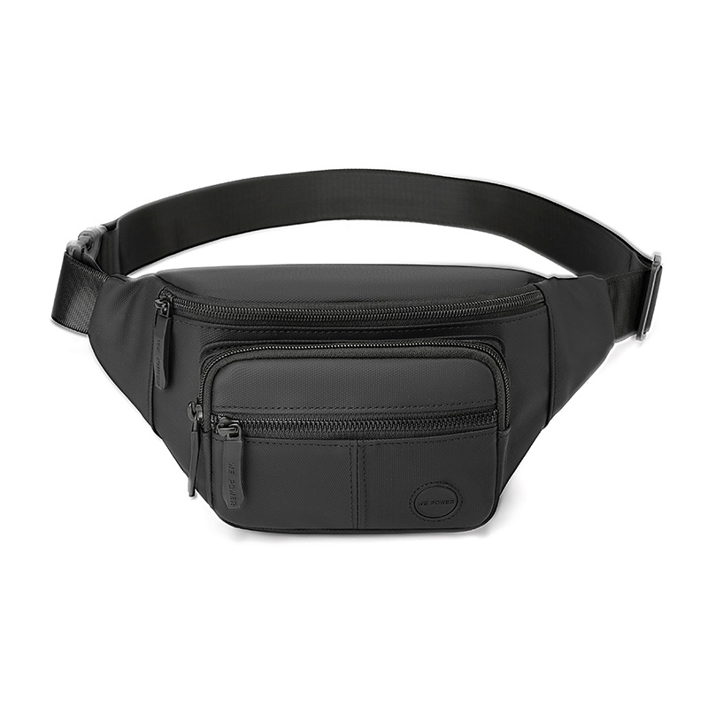 The new WEPOWER casual men's waist bag for outdoor travel and outings is a simple and fashionable single-shoulder crossbody bag Item Picture