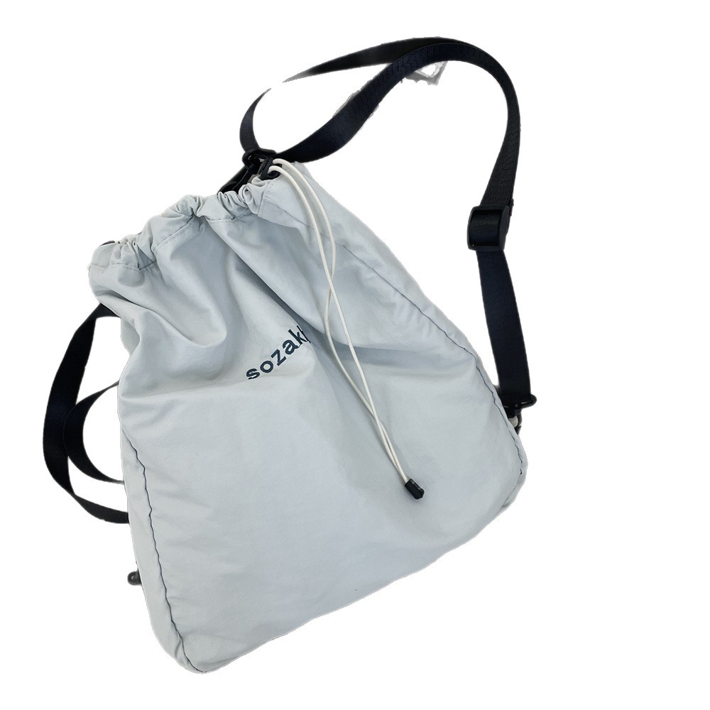 55145 Lightweight drawstring Backpack, outdoor commuting and leisure travel bag, ins Korean version drawstring drawstring backpack Item Picture