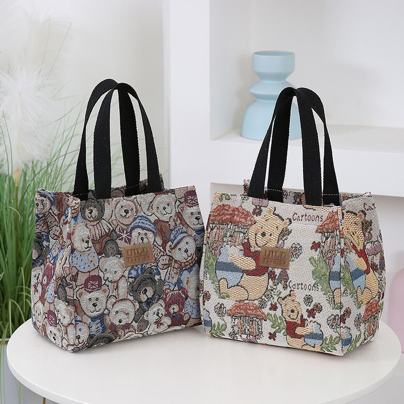 Wholesale 2025 new style women's bags, class cute bear tote bags, large-capacity single-shoulder bags, casual single-shoulder bags full figure