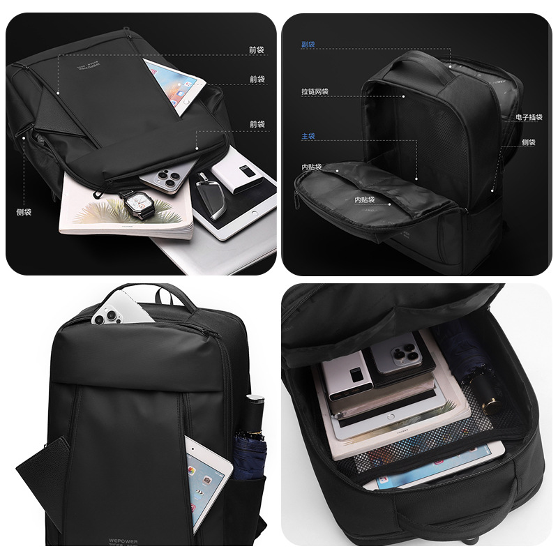 WEPOWER's new business backpack, men's computer backpack, large-capacity casual backpack for middle and high school students Application Scenario