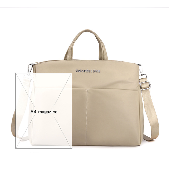 Colorful Fox's new large-capacity ladies' handbag, Korean style fashionable and trendy single-shoulder crossbody bag, and computer bag Application Scenario
