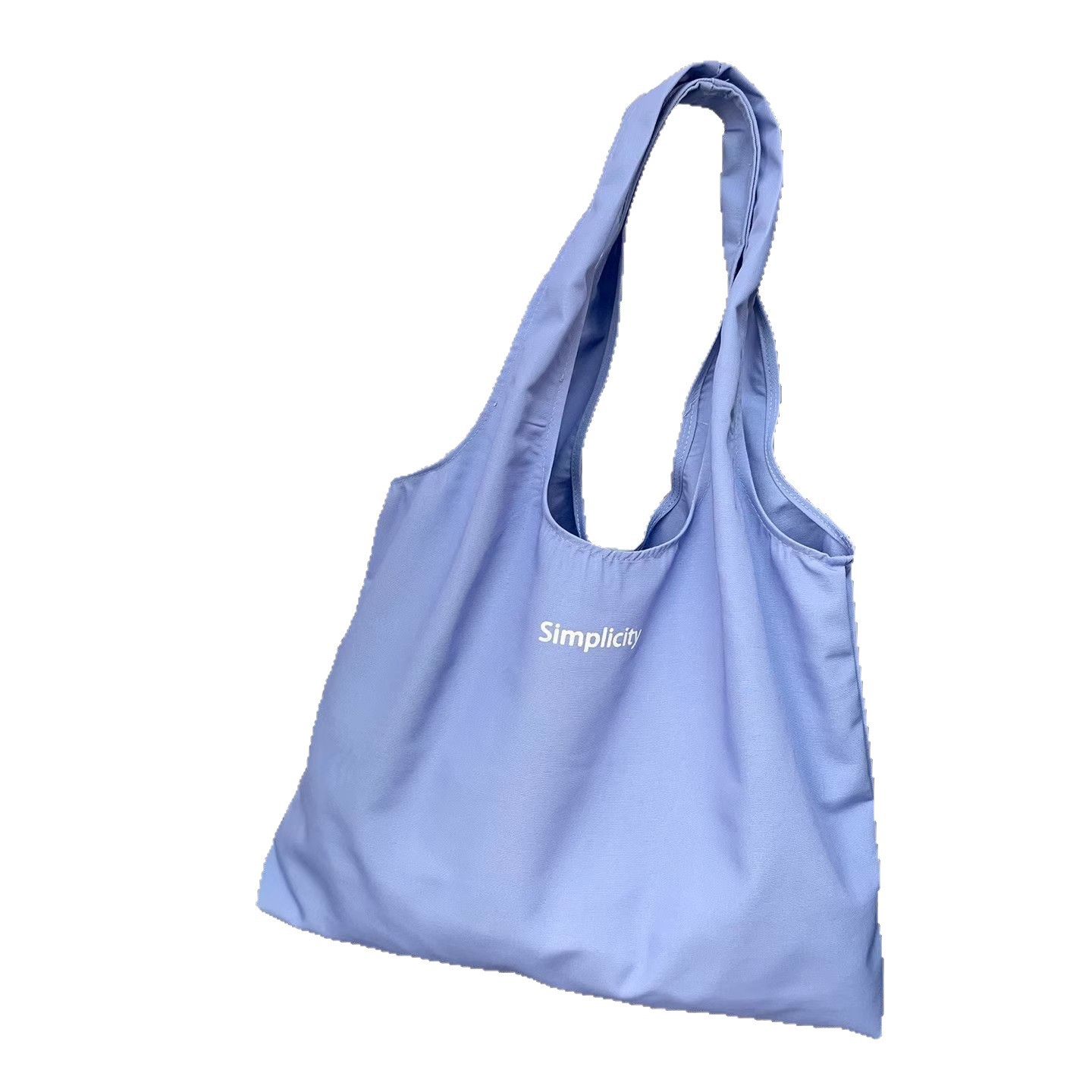 Letter casual handbag, women's Korean style simple ins large capacity tote bag, nylon canvas bag, shoulder bag Item Picture
