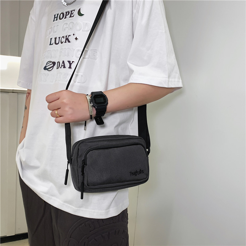 New fashionable and simple crossbody bag for men, a simple and trendy crossbody bag for commuting, leisure and business, a small single-shoulder bag details Picture