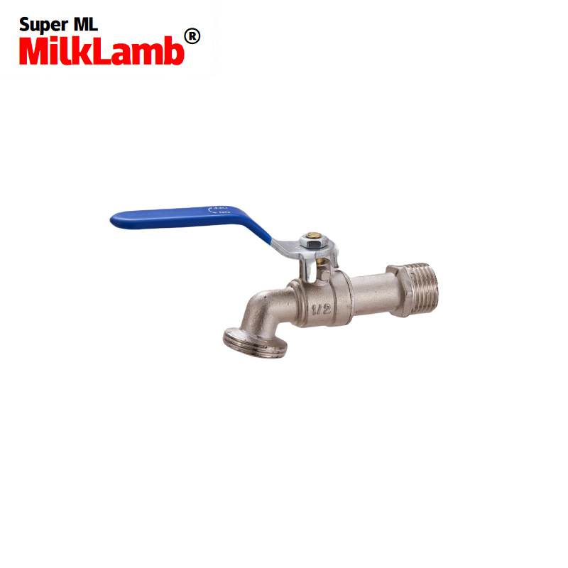 Cross-border exclusive 1/2x3/4 zinc alloy faucets, pacifiers, belts, capeless faucets [blue] Specification drawing